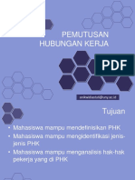 Pemutusan Hubungan Kerja