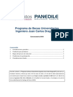 Bases y Condiciones BECASPANEDILE 2018