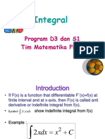 Integral: Program D3 Dan S1 Tim Matematika FFUP