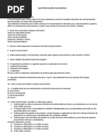 Questões Revisão Psicometria i