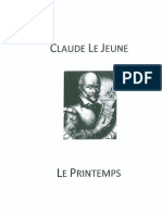 Le Printemps Claude Le Jeune
