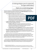 Exploración Hidrogeológica para La Captación de Agua Subterránea