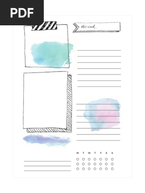 Happy Planner Size Weekly Log