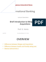 International Banking: Brief Introduction To Mergers & Acquisitions