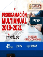 PROGRAMACION MULTIANUAL