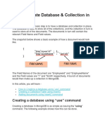 How To Create Database & Collection in Mongodb: Creating A Database Using "Use" Command