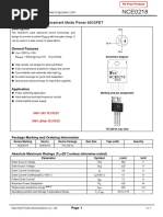 Enhancement Mode Power MOSFET: NCE N-Channel