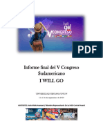 Informe Final Del V Congreso Sudamericano