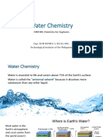 Water Chemistry: CHM 001 Chemistry For Engineers