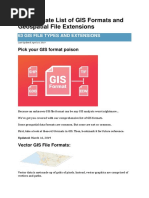 The Ultimate List of GIS Formats and Geospatial File Extensions