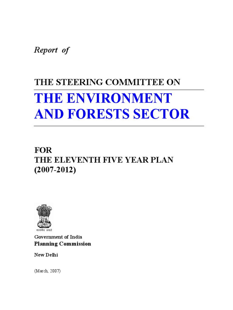 The Environment and Forests Sector: The Steering Committee On | PDF ...