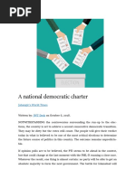 National democratic charter key to Pakistan's future stability