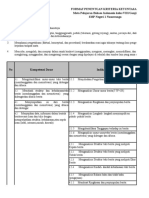 Format Penentuan Kriteria Ketuntasan Mata Pelajaran Bahasa Indonesia Kelas VIII/Ganjil SMP Negeri 1 Nusawungu