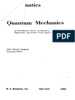 (Dover Books On Mathematics) John David Jackson - Mathematics For Quantum Mechanics - An Introductory Survey of Operators, Eigenvalues, and Linear Vector Spaces - Dover Publications (2006)