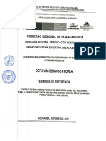 BASES DE LA CONVOCATORIA CAS N°003 UGEL ACOBAMBA