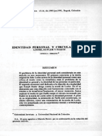 Identidad Personal y Circularidad. Locke, Butler y Parfit PDF