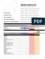 BDSM Checklist