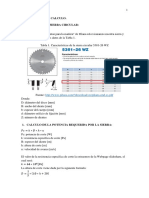 CALCULO Metodología de cálculo para selección de sierra circular