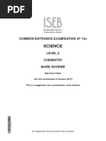 13 Chemistry Mark Scheme Iseb Level 2 2017