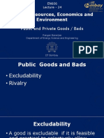 Energy Resources, Economics and Environment: Public and Private Goods / Bads