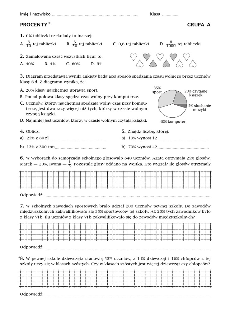 Test Diagnostyczny Sesja Z Plusem Klasa 4