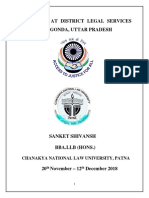 Internship at District Legal Services Authority, Gonda, Uttar Pradesh