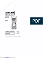 Multimetro Craftsman 82003 Owners Manual