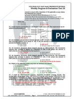 Weekly Progress & Evaluation Test 26: D. 2 & 3 Only