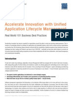 Accelerate Innovation With Unified Application Lifecycle Management ALM PDF