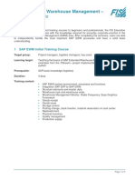 Training Documentation SAP EWM en