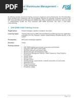Training Documentation SAP EWM En