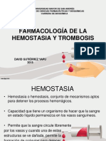 Farmacologia de la Hemostasia y Trombosis