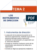 Tema 2 Los Instrumentos de Direccion