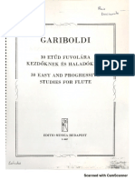 30 Easy and Progressive Studies For Flute Gariboldi