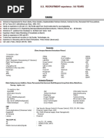 U.S. RECRUITMENT Experience: 9.6 YEARS: Xpertise