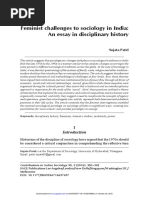 Feminist Challenges To Sociology in Indi PDF