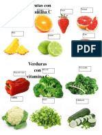 Frutas y Verduras Con Vitamina C