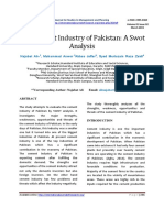 The Cement Industry of Pakistan: A Swot Analysis: Najabat Ali, Muhammad Anwer Abbas Jaffar, Syed Murtazain Raza Zaidi