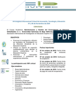 Congreso Internacional Virtual de Innovación y Educación