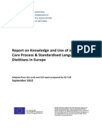 Report of Knowledge and Use of A Nutrition Care Process