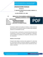 Ampliación del servicio educativo de nivel inicial I.E. No175 en Gloria Grande, Ate