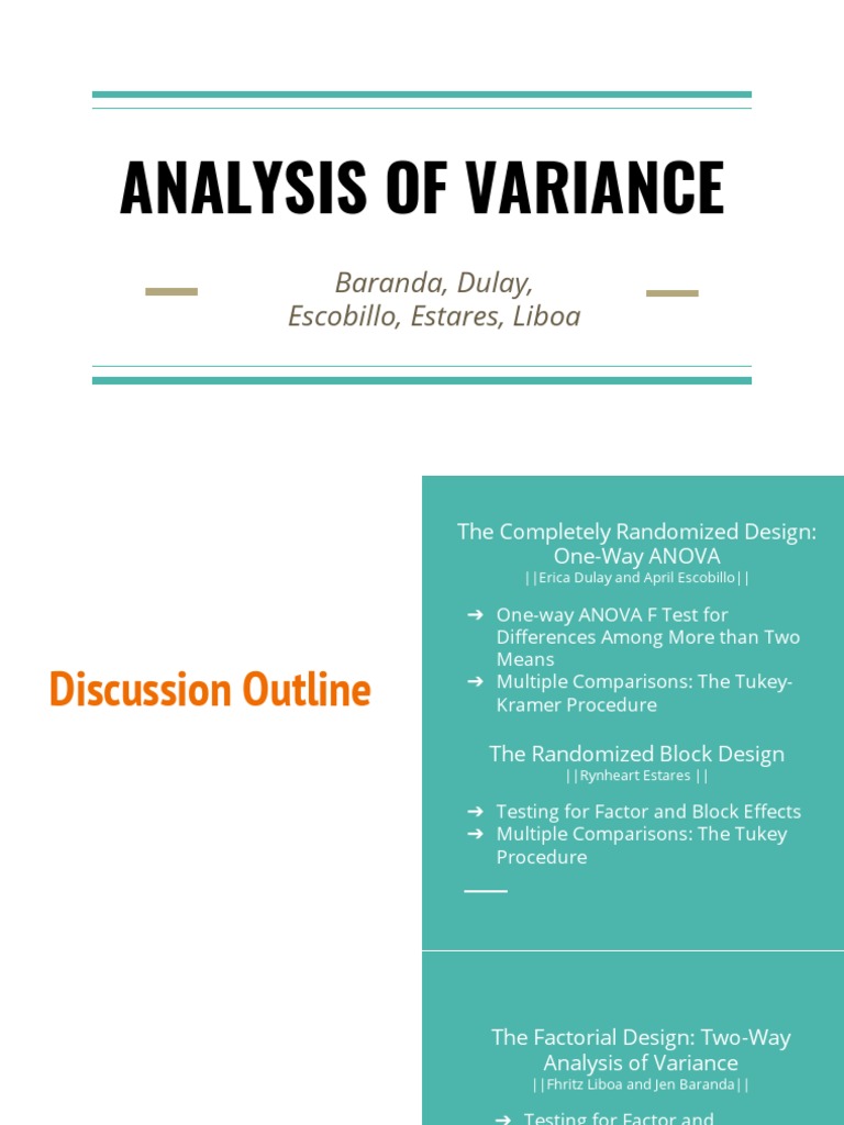 Group 2 - Chap 11 Analysis of Variance | PDF | Analysis Of Variance ...