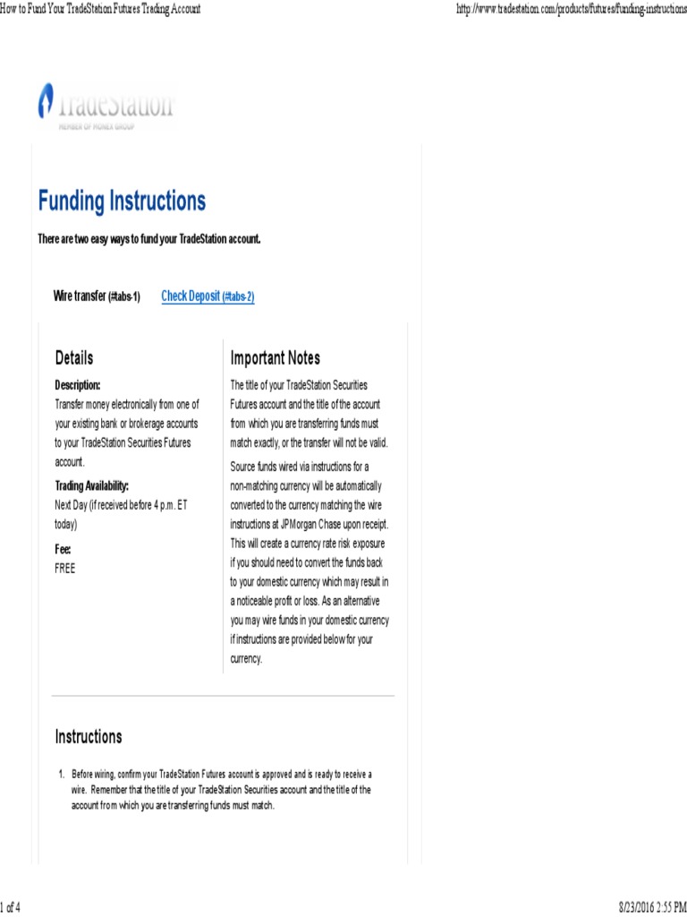 Details Important Notes: Check Deposit | PDF | Futures Contract |  Securities (Finance)
