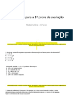 Matemática 6º Ano