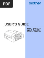 User'S Guide: MFC-5460CN MFC-5860CN