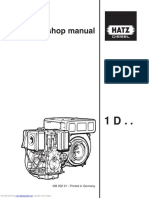 Hatz Diesel 1D Workshop Manual