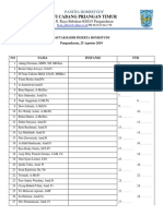 Daftar Hadir Peserta Seminar