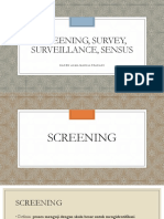 Screening, Survey, Surveillance, Sensus