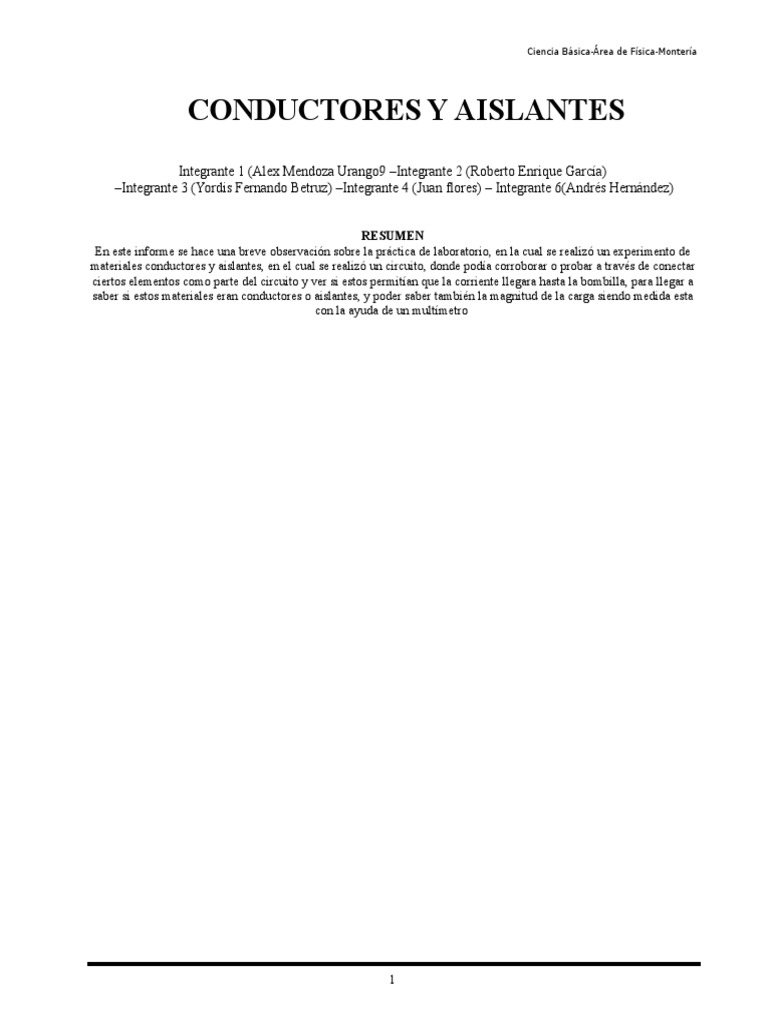 Conductores y Aisladores | PDF | Aislador (Electricidad) | Electrón