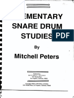 Elementary Snare Drum Studies by Mitchell Peters PDF